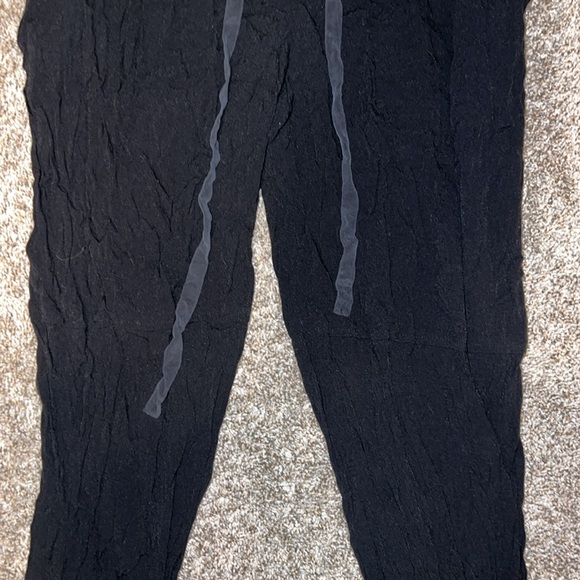 Aritzia Wilfred Marais Black Silk Trim Drawstring Pant size Large - Picture 11 of 16